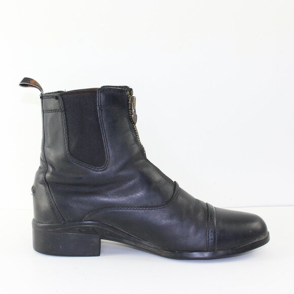 Ariat Black Leather Zip Ankle Boots (8.5 US) - Picture 4 of 10